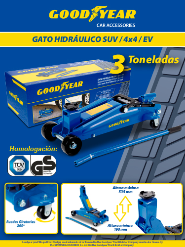 GATO HIDRÁULICO 3 TONELADAS